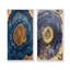 Géode aqua et glissade sur bois en spirale III - Collection d'art mural ferme 2 panneaux-2142340460-2142340457