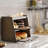 Bread Box Double Layer Large Food Storage Bin Bamboo Farmhouse Breadbox Organizer-224622842