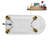 58" Streamlin Clawfoot Tub,Tray,Drain, Clawfeet-101628929-102219864