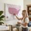 Épinglette rose foncé USA Milstead-107944404