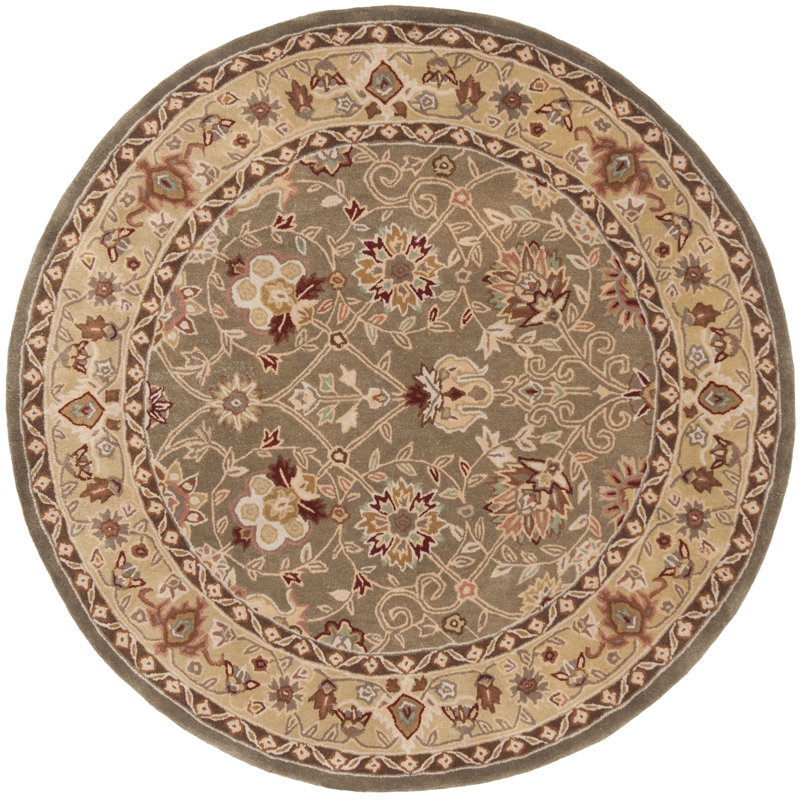 Angus Total Performance Hand Hooked Performance Oriental Rug, Round 8'