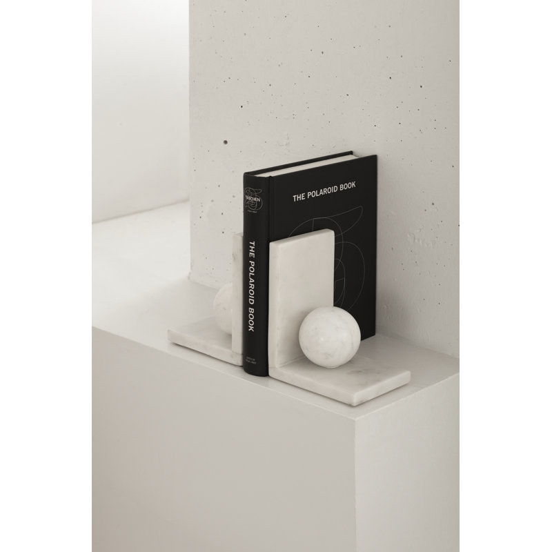 Billur 2 Pieces Marble Bookends Sculpture Set
