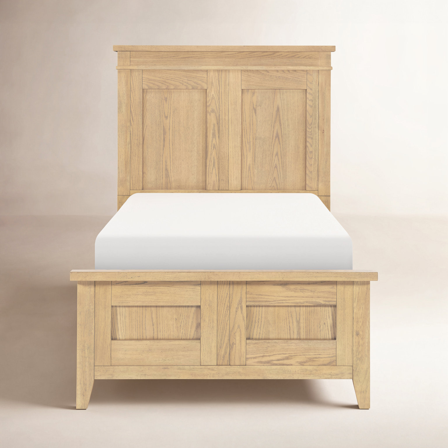 Today's Traditions Complete Panel Bed, Hickory, Twin