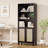 5 -Tier Storage Bookcase with 2 Doors And Adjustable Shelves-340545149