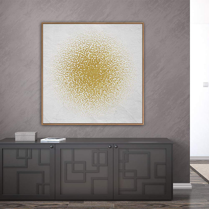" H25 Abstract Circle ", 16" H x 16" W, Natural
