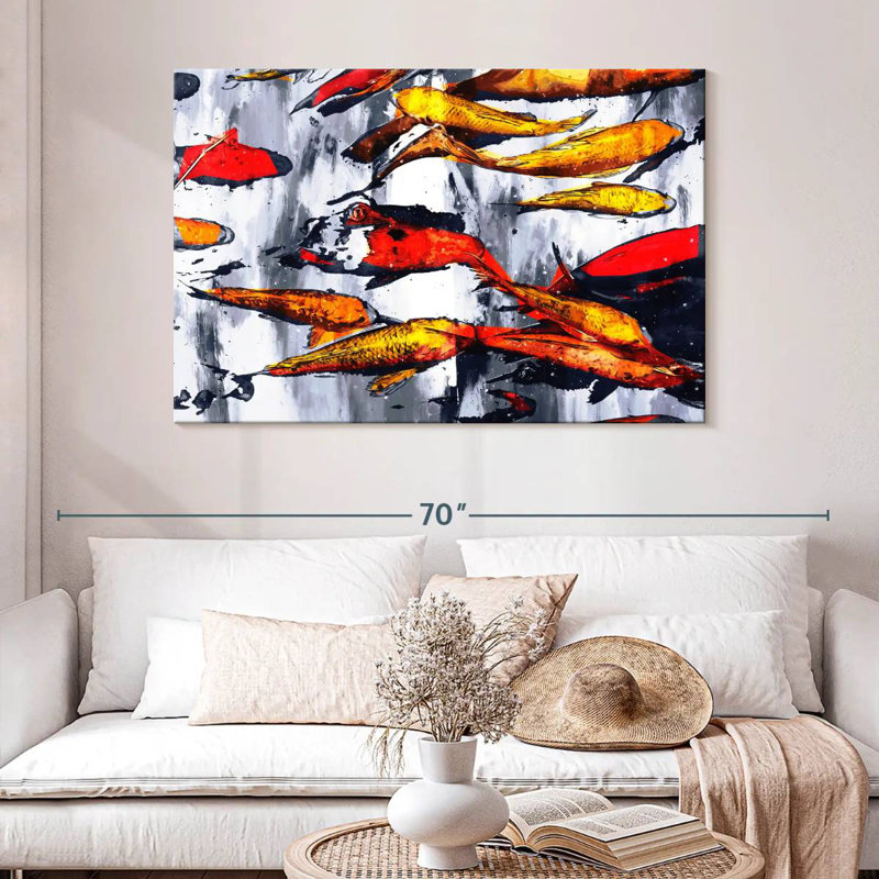 Brampt Koi Fish Galore, H 32 po x l 48 po