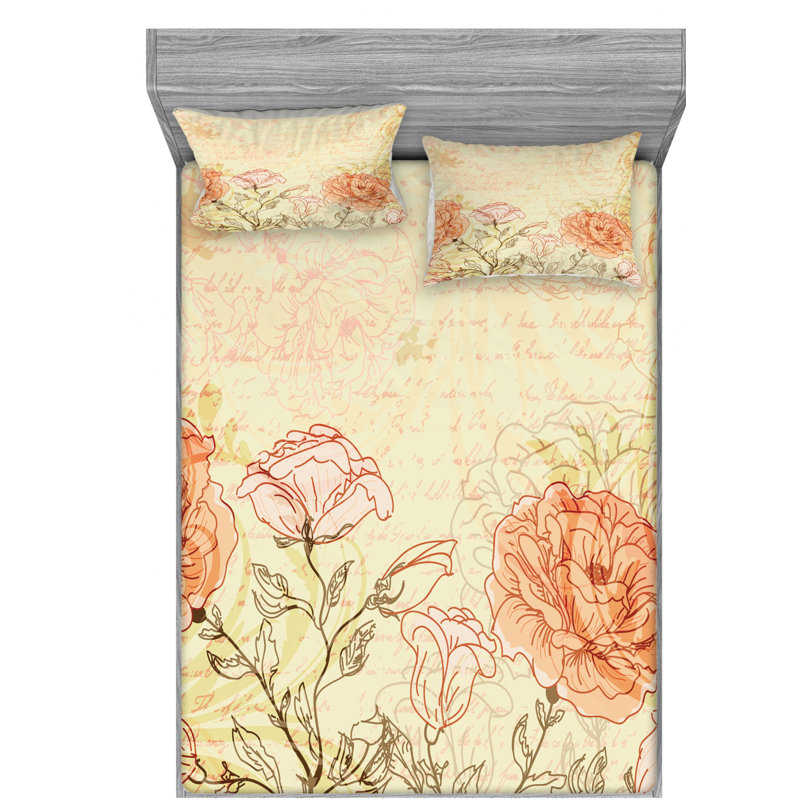 Microfiber Sheet Set, Full Sheet Set with Fitted Sheet