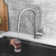 Stylish Modena Single Handle Pull Down Kitchen Faucet with Reversible Osmosis