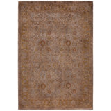 Overdyed One-of-a-Kind 4' 2" X 6' 1" Hand Knotted Area Rug