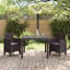 Garden Dining Set 3-Piece Set Resin Sturdy Rectangular-1111832696-1111832699