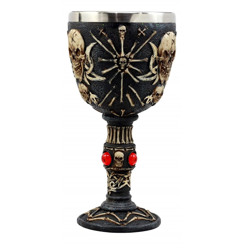 Verre à vin à racine en acier inoxydable 6 oz. Vivant