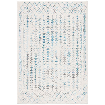 Tapis ivoire / turquoise Dillingham Southwestern