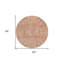Tapis d'intérieur rond lavable floral orange 8 pi saumon