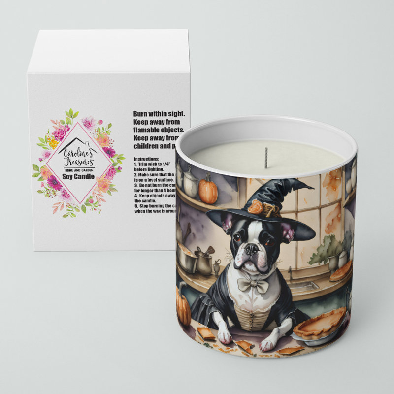 Bougie parfumée Pumpkin Pie avec support en céramique