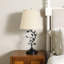 25'' Black Metal Table Lamp with Touch Control and USB A&C-15139735