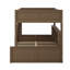 Bunk Bed With Storage Cabinets And USB Ports-1909485901