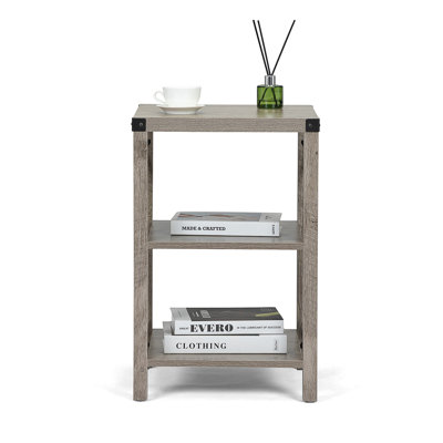 Table de chevet Rany en gris clair