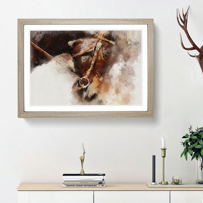 Horse in Abstract - Picture Frame Painting Print