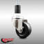 Roue extensible pivotante en caoutchouc 316SS