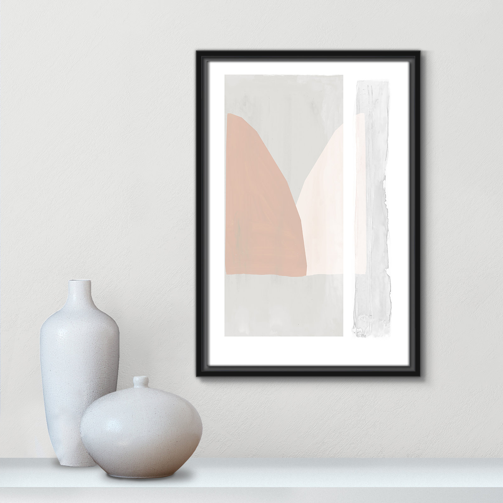 Soft and Light - Painting Print, 19.5" H x 13.5" W x 2" D, Black Framed Canvas