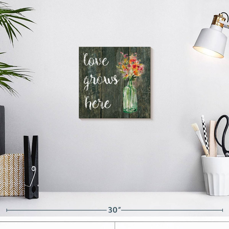 Tergel Love Grows Here I, H 10 po x l 10 po