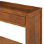 Rustic Wooden Console Table With Storage Drawers And Open Shelf, Elegant And Functional For Hallway, Living Room And Sofa Area-1690888974