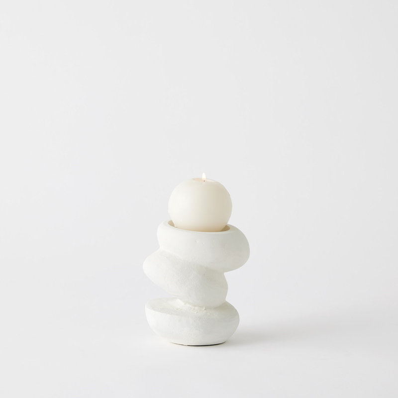 Porte-bougie Pradier - Blanc - Sm