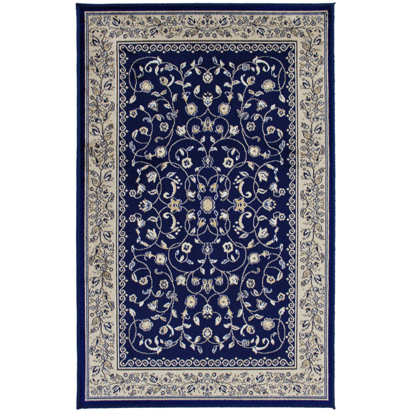 Tapis oriental bleu Pinedale, Rectangle 2 pi 2 po x 3 pi 5 po