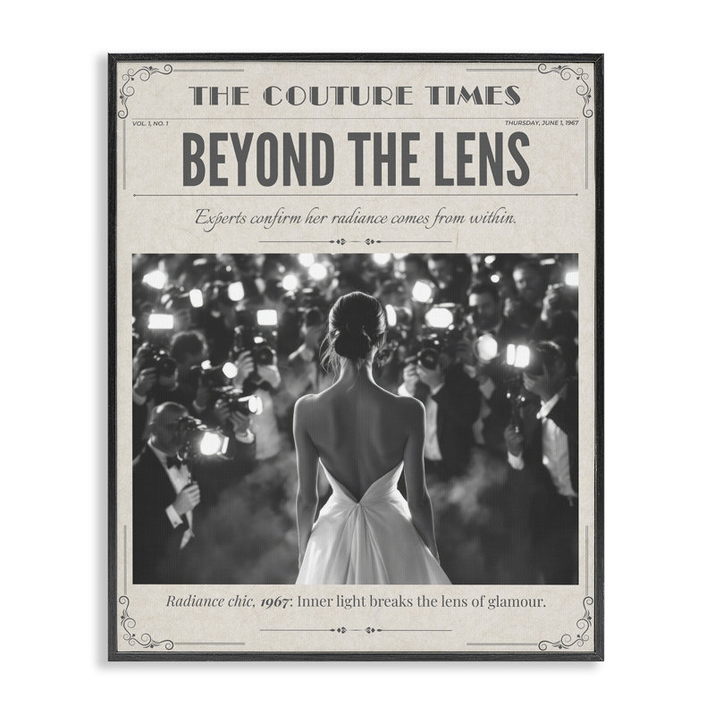 Le magazine The Couture Times, estampe numérique, design par A Barefoot Stylist, H 20 po x l 16 po