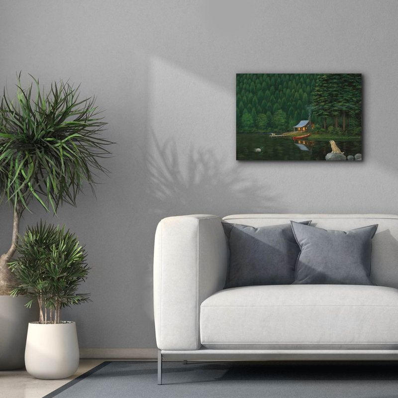 «Happy Place 2» par James Wiens, art mural sur toile, H 18 po x l 26 po