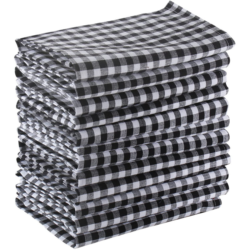 Erlinna 100% Cotton Checkered Square Napkin