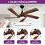 Ventilateur de plafond Eichen 52