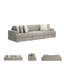Canapé modulaire conforme à CAL117 de 122 po Tessler