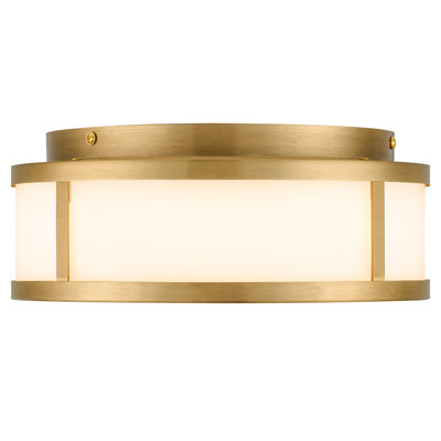10 - Inches Integrated Led Flush Mount In Antique Brass Shade, Energy Smart For Bright And Efficient Lighting, 1225 Lumens From 24W, 3 Color Temperatures 3000K/4000K/5000K, Dimmable With Common
