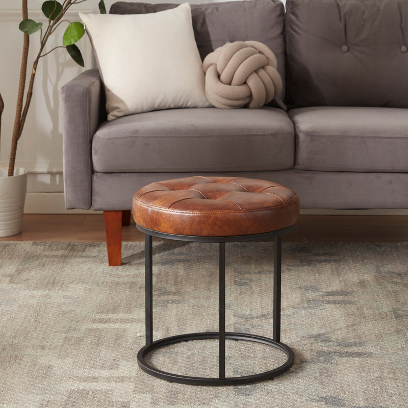 Tabouret de coiffeuse Bailys, Brun jaunâtre
