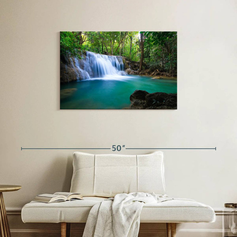 Kerrick Deep Forest Waterfall, 24" H x 36" W