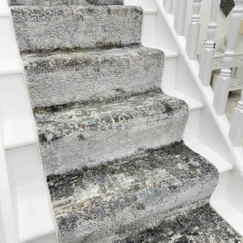 Stair Runner Abstract Area Rug, Stair Runner 66 x 540 cm
