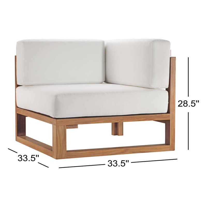 Chaise de patio en teck Upland