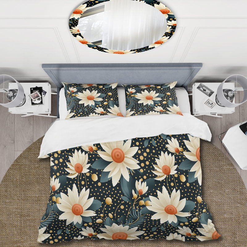 Literie à pois Victorian Elegance, Housse de couette pour très grand lit et 2 très