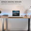 Montant de bureau simple blanc