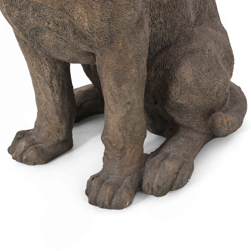 Outdoor MGO Dog Statue Decor, No Assembly Required