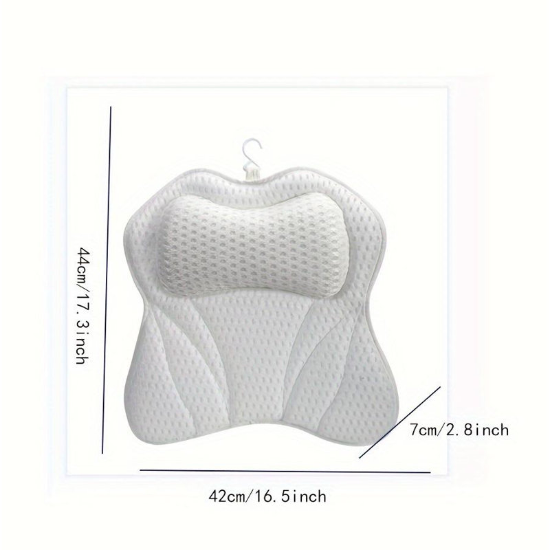 Coussin de bain 4D Luxury, Blanc