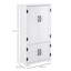 Engineered Wood 4 - Door Rectangle Accent Cabinet
