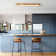 Nouria Simple LED Flush Mount With Wood Accents