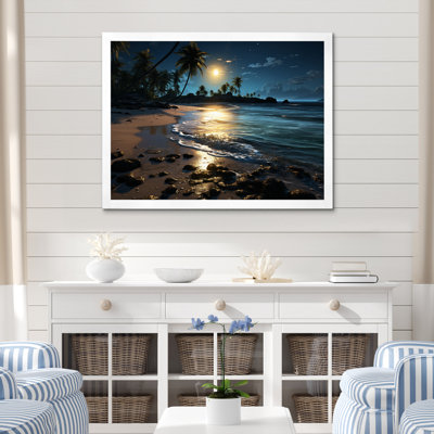 Beach Silent Night III, reproduction d'art sur toile