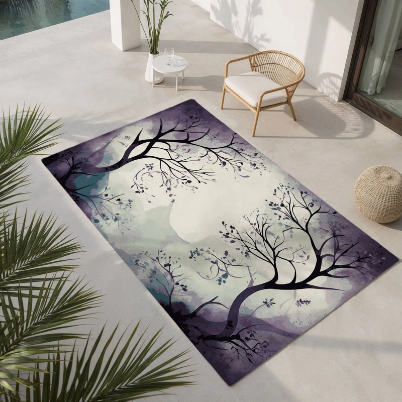 Tapis intérieur et extérieur Enchanted Arbor, Rectangle 9 pi x 12 pi
