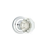 Double Dummy Old Town Clear Knob with Regular Rose