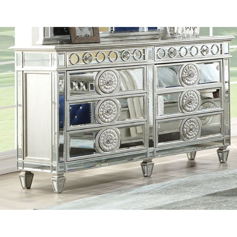 Commode double à 8 tiroirs l 68 po Kesean