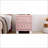 Pink Velvet Button-Tufted Nightstand with 2 Drawers &amp; Crystal Handles-1543953480