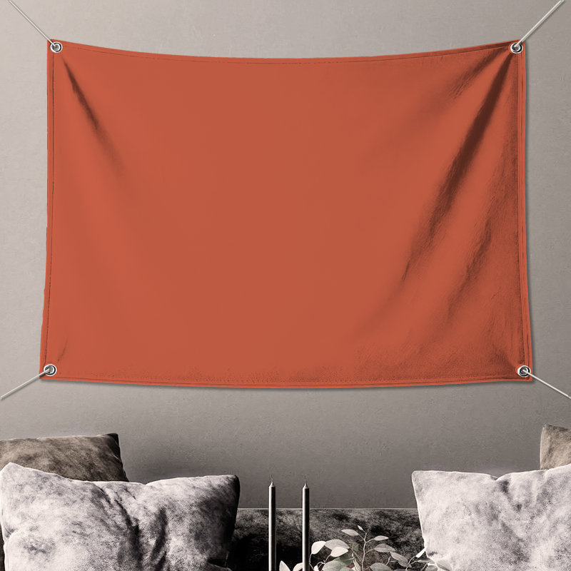 Solid Color Background Wall Tapestry - Solid Color Wall Decor, 50in H x60in W with 4 Grommets